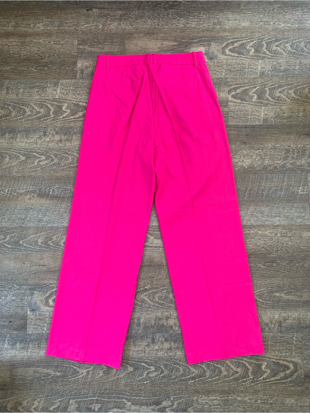 J.Crew Hot Pink Women's Trousers 52%Linen 47% Viscose 1% Elastane - Picture 3 of 3
